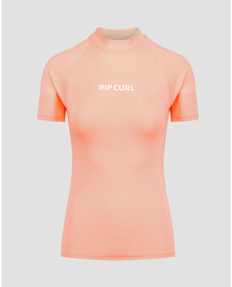 Maglietta arancione da bagno da donna Rip Curl Classic Surf Ss Upf Rashguard