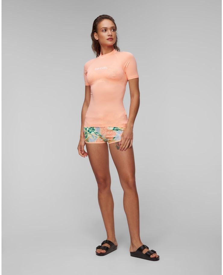 Women's orange swim shirt Rip Curl Classic Surf Ss Upf Rashguard