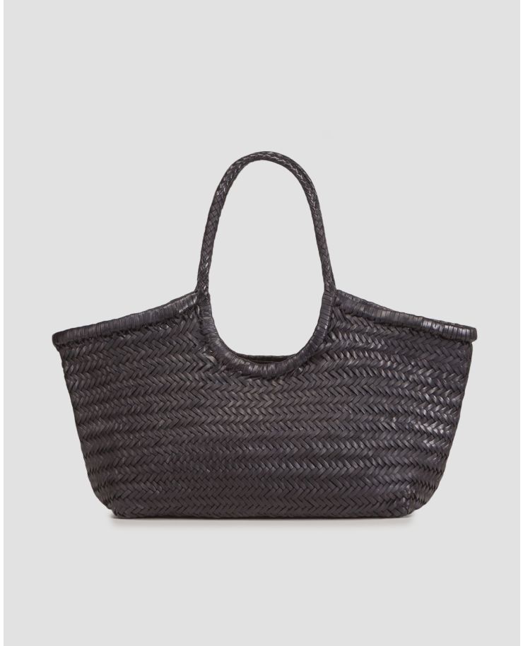 Weaved leather Dragon Diffusion Nantucket Basket Big black