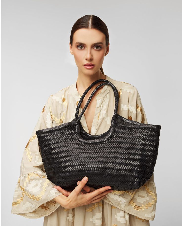 Braided leather bag Dragon Diffusion Nantucket Basket Big braided