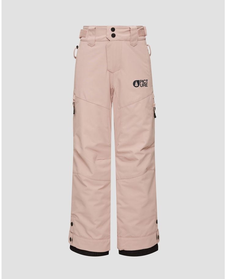 Růžové dětské lyžařské kalhoty Picture Organic Clothing Time 10/10