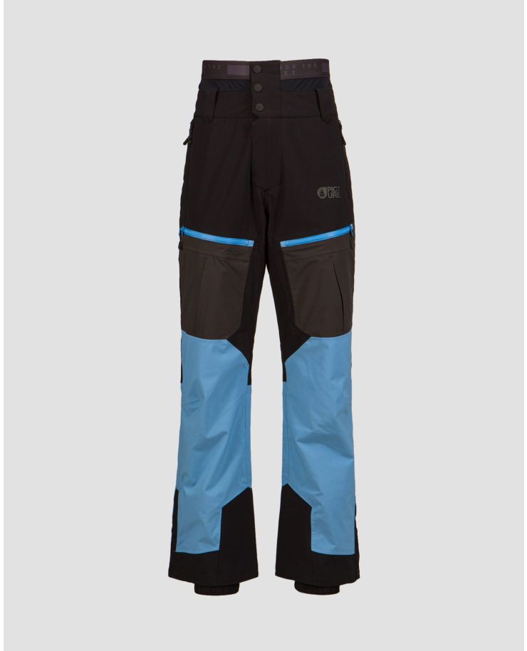 Czarno-niebieskie spodnie freeridowe męskie Picture Organic Clothing Naikoon 20/17