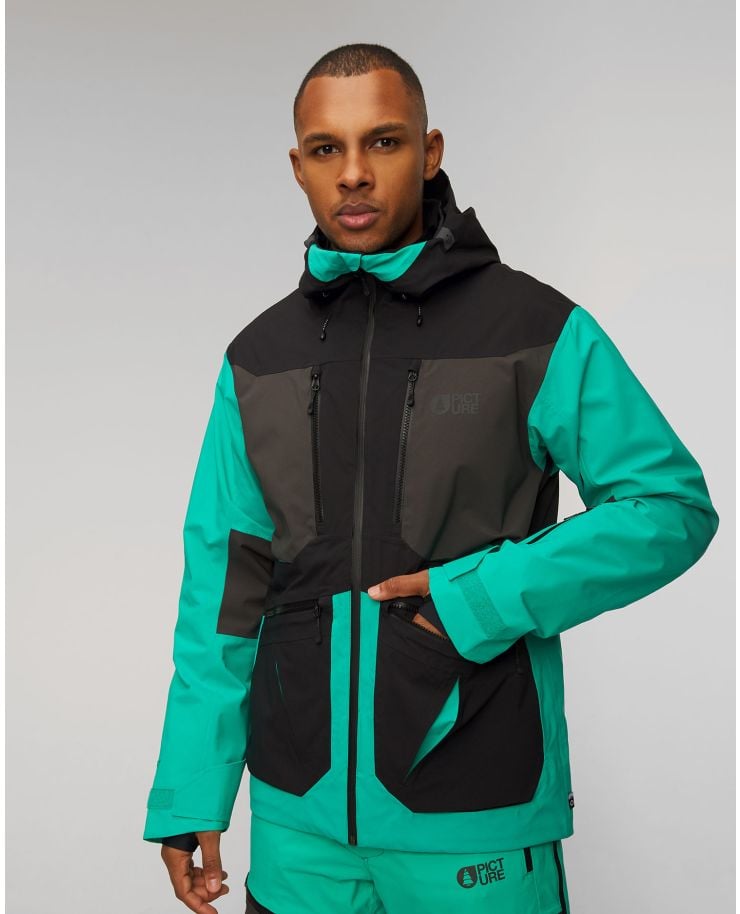 Jachetă freeride pentru bărbați Picture Organic Clothing Naikoon 20/20 – verde și negru
