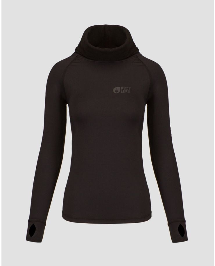 Sweat-shirt thermoactif noir pour femmes Picture Organic Clothing Pagaya