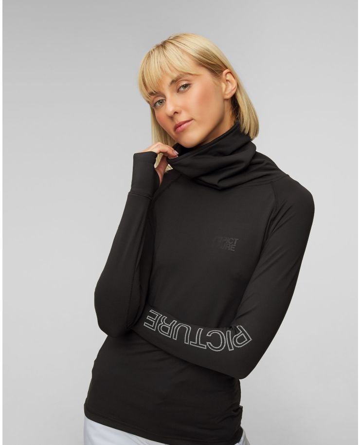 Women's black thermal sweatshirt Picture Organic Clothing Pagaya