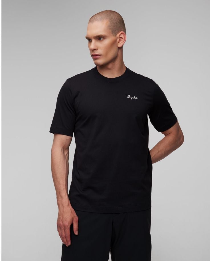 T-shirt noir pour hommes Rapha Logo