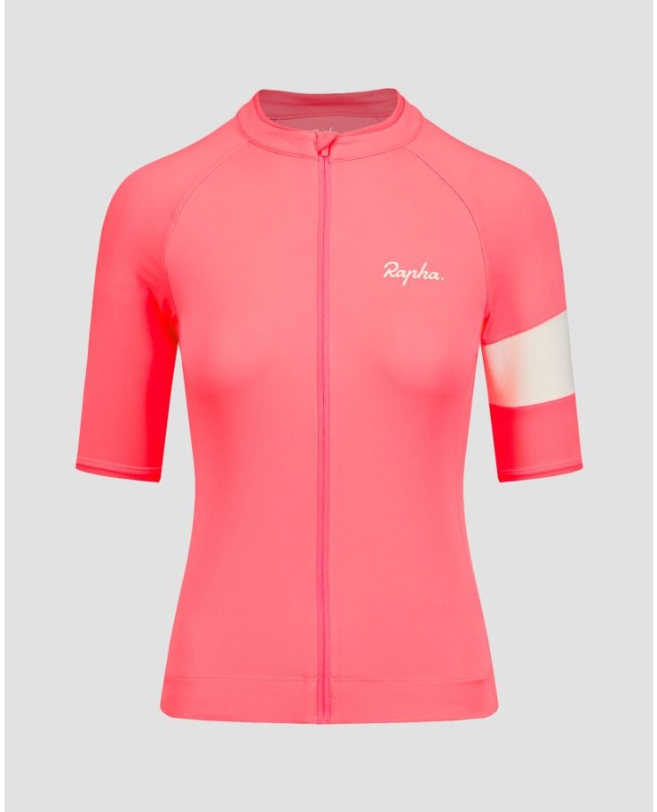Maillot cycliste rose pour femmes Rapha Core 