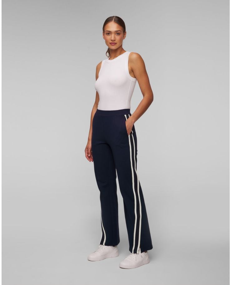 Women's navy blue trousers by The Upside Petra Flare
