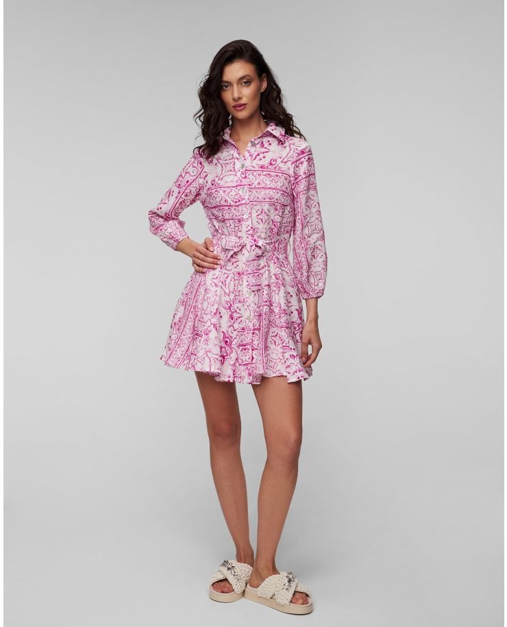 Women's floral linen dress Positano Couture Conchiglia