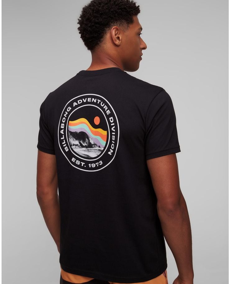 T-shirt nera da uomo Billabong Rockies Ss