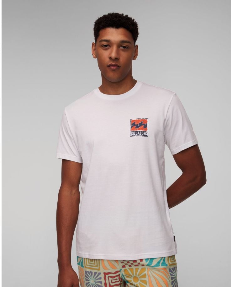 T-shirt blanc pour hommes Billabong Stamp