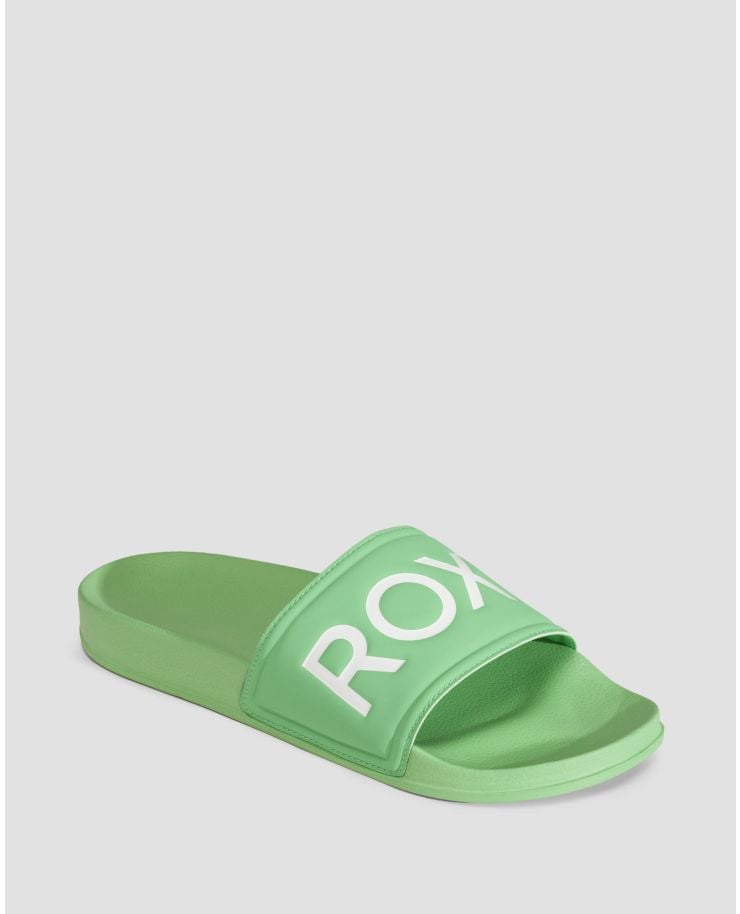 Beach flip-flops Roxy Slippy II green