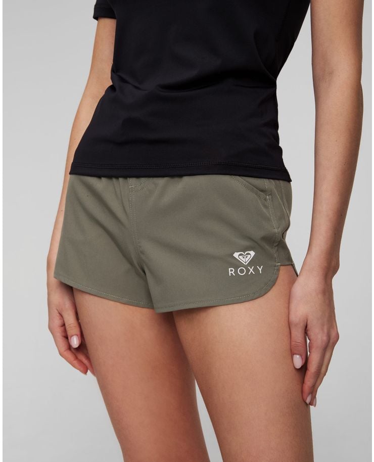 Dámské khaki koupací šortky Roxy Wave 2