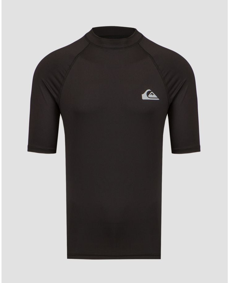 T-shirt de surf noir pour hommes Quiksilver UPF50 SS 