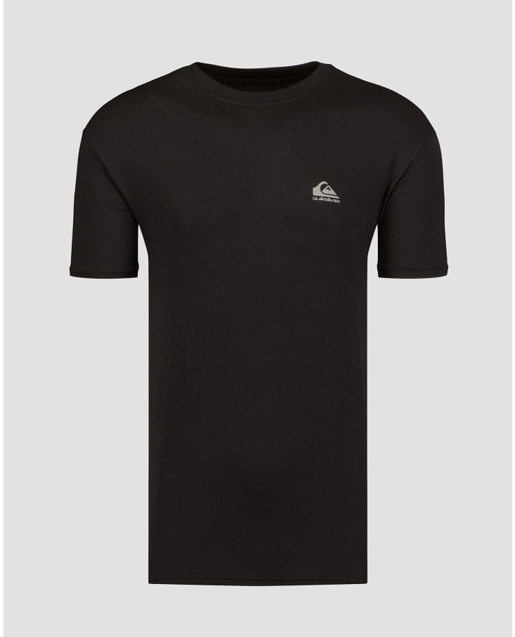 T-shirt noir pour hommes Quiksilver Lap Time SS Tee