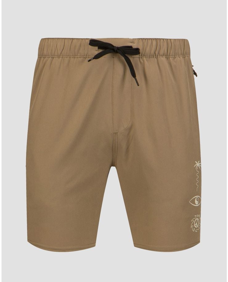 Men's beige shorts Quiksilver Omni Training Short 17