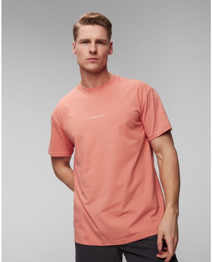 T-shirt orange pour hommes Quiksilver Peace Phase SS Tee