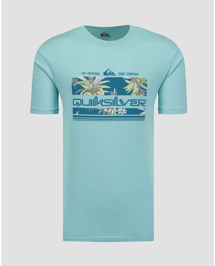 Men's light blue T-shirt Quiksilver Tropical Rainbow SS