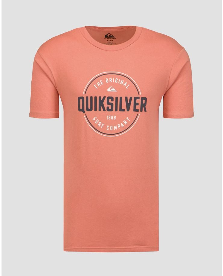 T-shirt arancione da uomo Quiksilver Circle Up SS