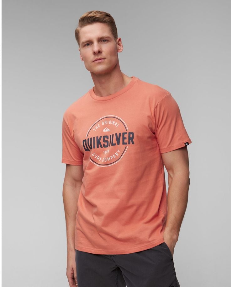 Pánské oranžové tričko Quiksilver Circle Up SS