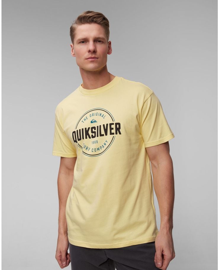 T-shirt gialla da uomo Quiksilver Circle Up SS