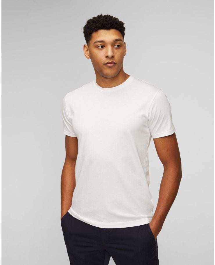 Biały t-shirt męski Sunspel