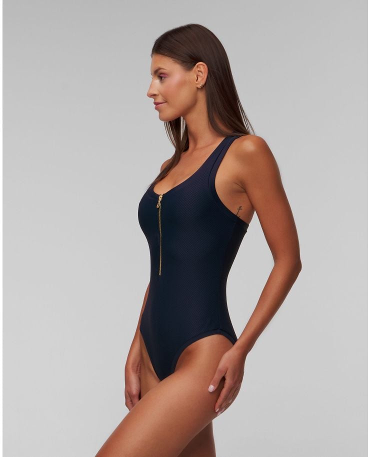 Women's navy blue swimsuit Heidi Klein Core Racerback