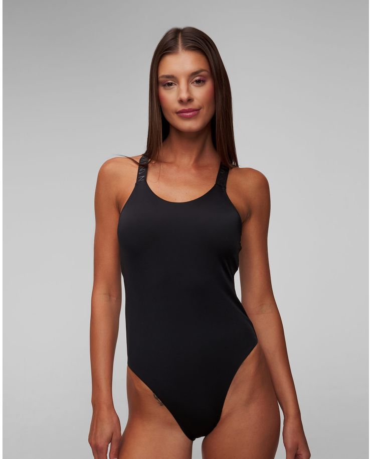 Czarny jednoczęściowy strój kąpielowy damski Nike Swim Nike Hydralock Fusion Inclusive
