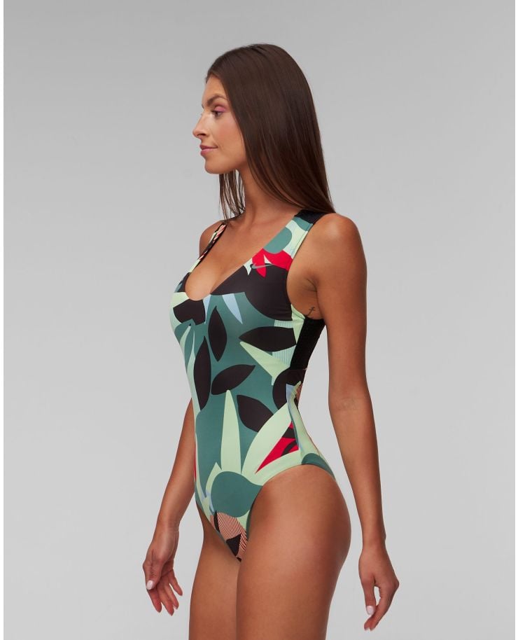 Jednoczęściowy strój kąpielowy Nike Swim Nike Jungle Floral Keyhole Back