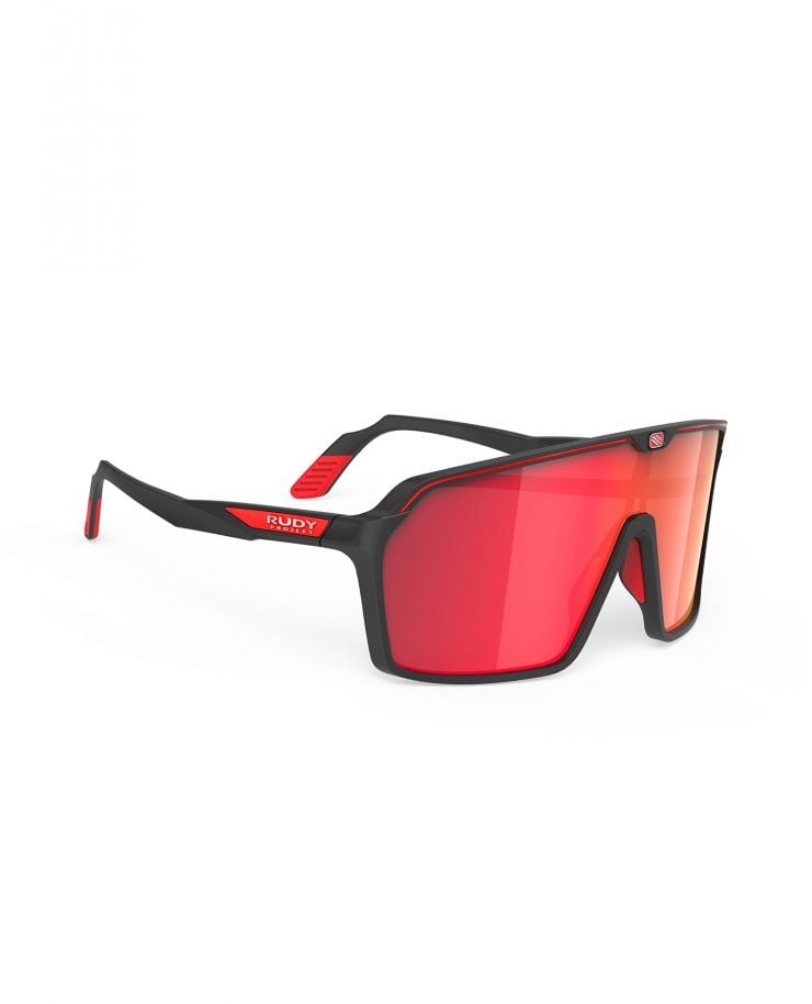 Occhiali RUDY PROJECT SPINSHIELD BLACK MATTE MULTILASER RED
