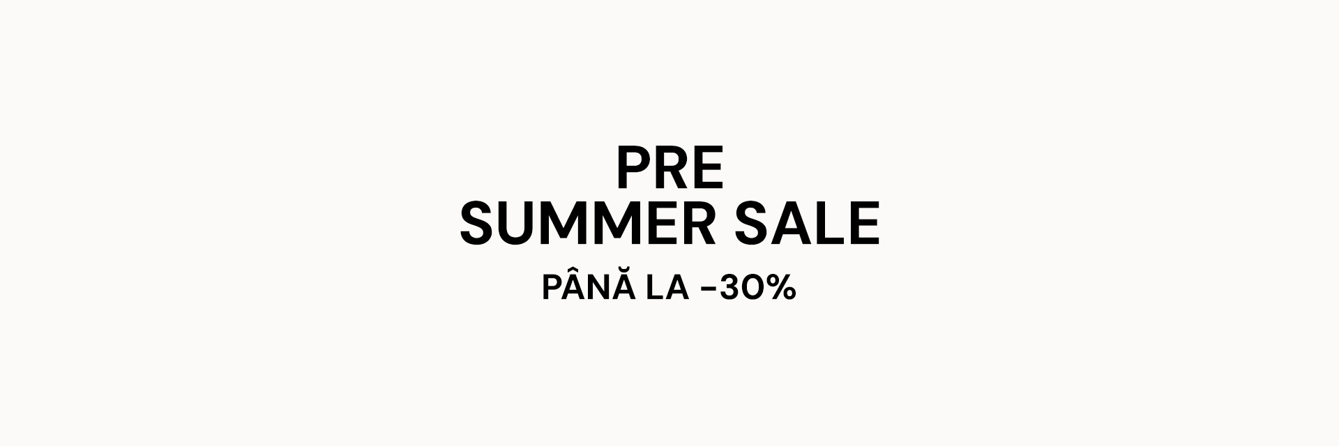 PRE SUMMER SALE