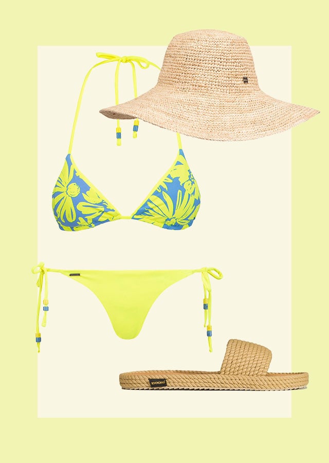 bikini galben de plajă