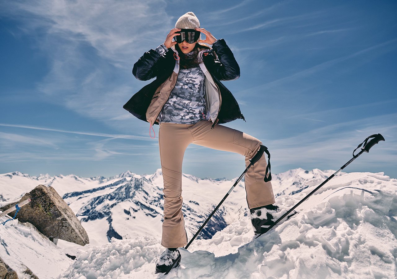 Ocieplane spodnie narciarskie damskie