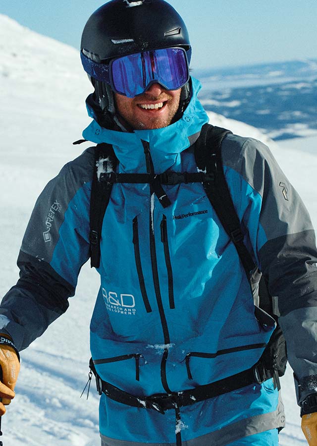Niebieska męska kurtka narciarska