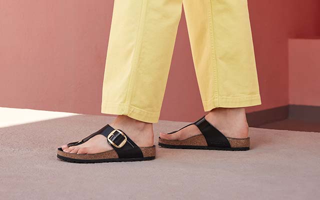 czarne klapki Birkenstock 