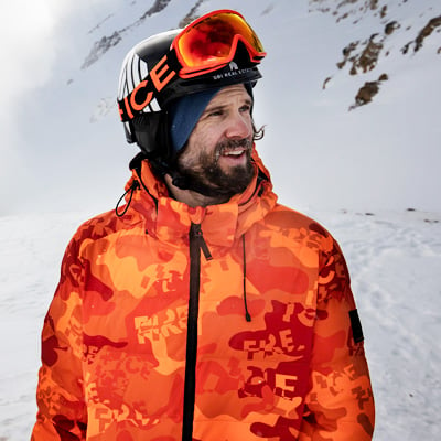 Pomarańczowa kurtka narciarska Bogner z kolekcji Fire & Ice