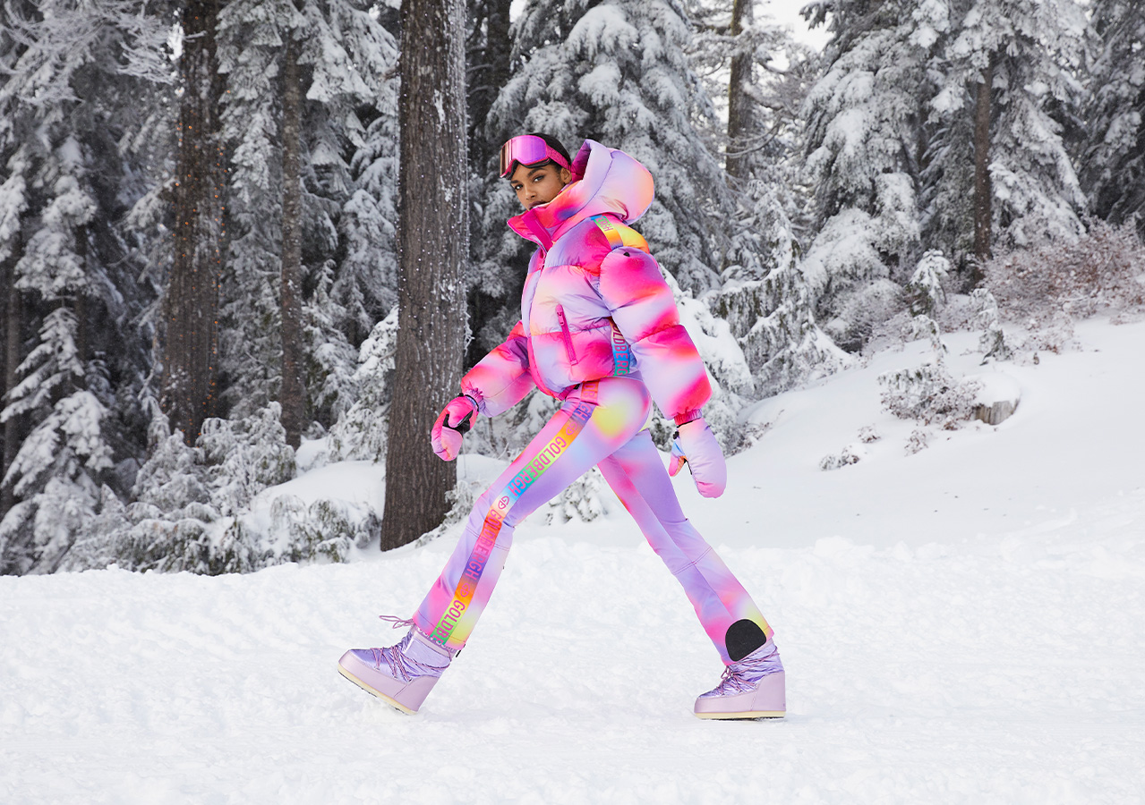 Tendință fierbinte în moda de schi: dopamine dressing pe pârtii