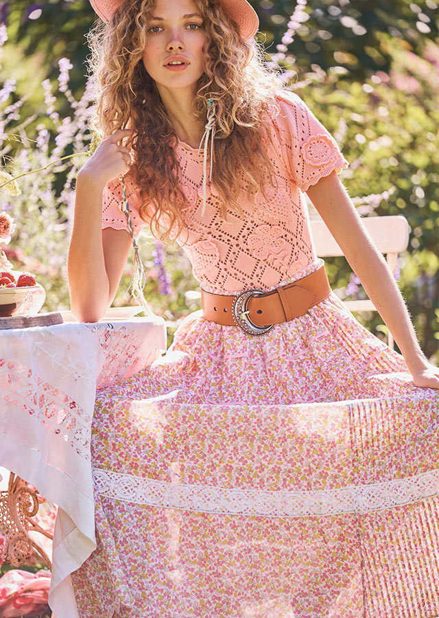 LoveShackFancy sukienka różowa